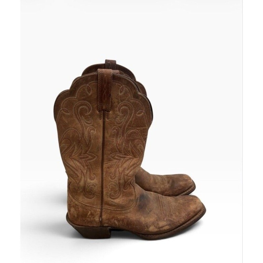Ariat Women’s 7.5 B Legend Square Toe Russet Rebel WESTERN Boots Brown 10001056